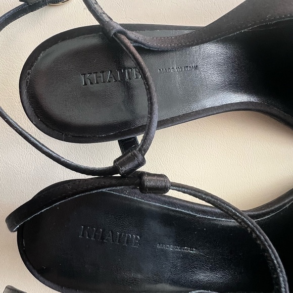 KHAITE Black Pointed Slingback Heels - Picture 7 of 8